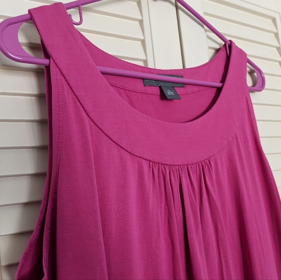 MAKE OFFER: Josephine Chaus Fuschia Pink Gathered Tank Blouse - Picture 4 of 16